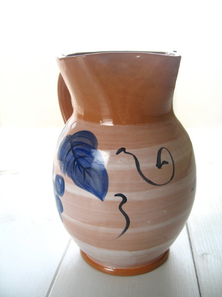 画像: テラコッタピッチャー(グレープ）