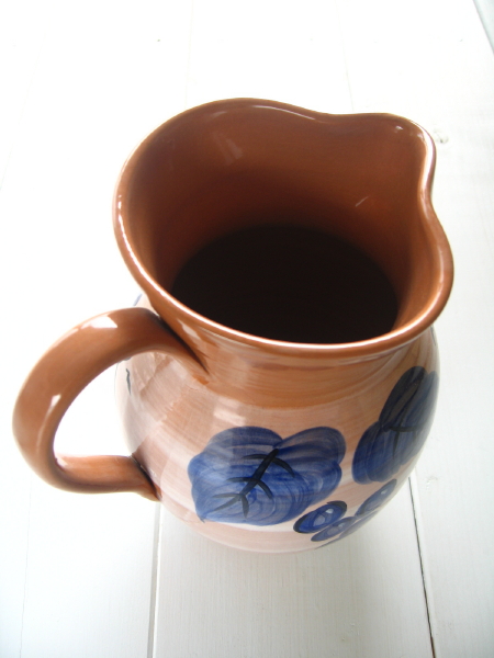 画像: テラコッタピッチャー(グレープ）